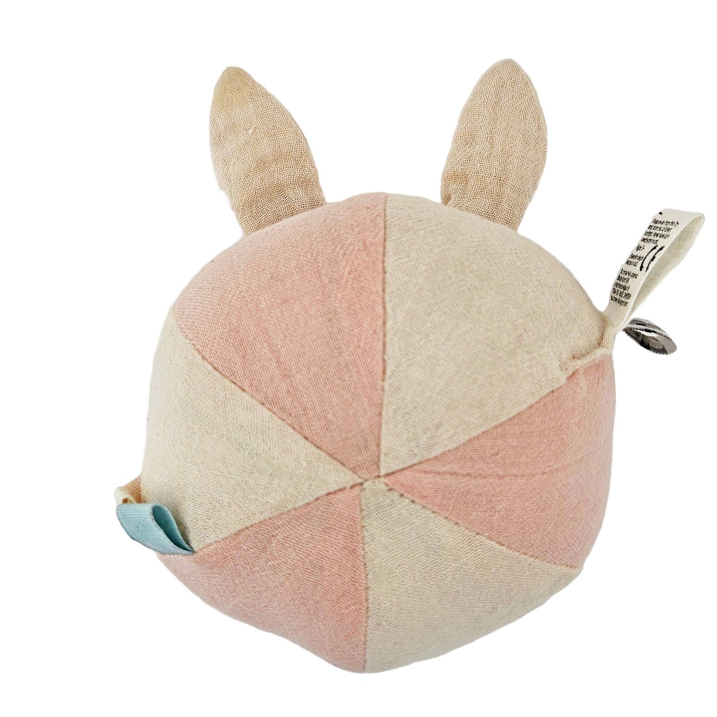 Organic Soft Rattle Ball Rabbit Sandshell