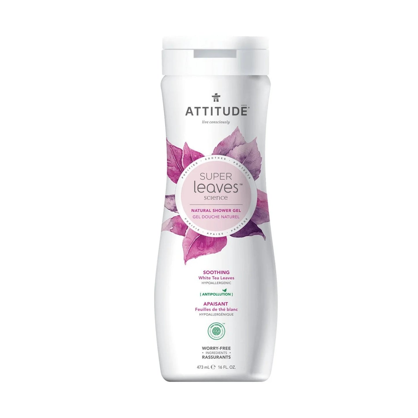 AT Shower gel - Moisturizing - White tea leaves 473 ml