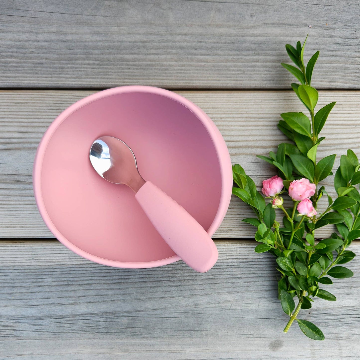 Bowl Silicone Dusty Rose