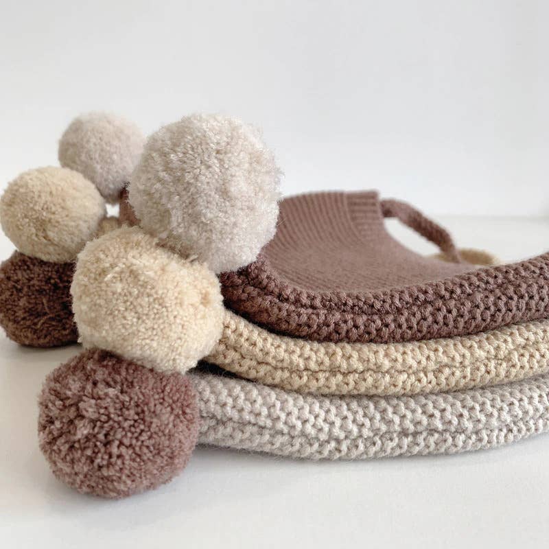 Annie & Charles® baby tie hat: Brown 6-18months