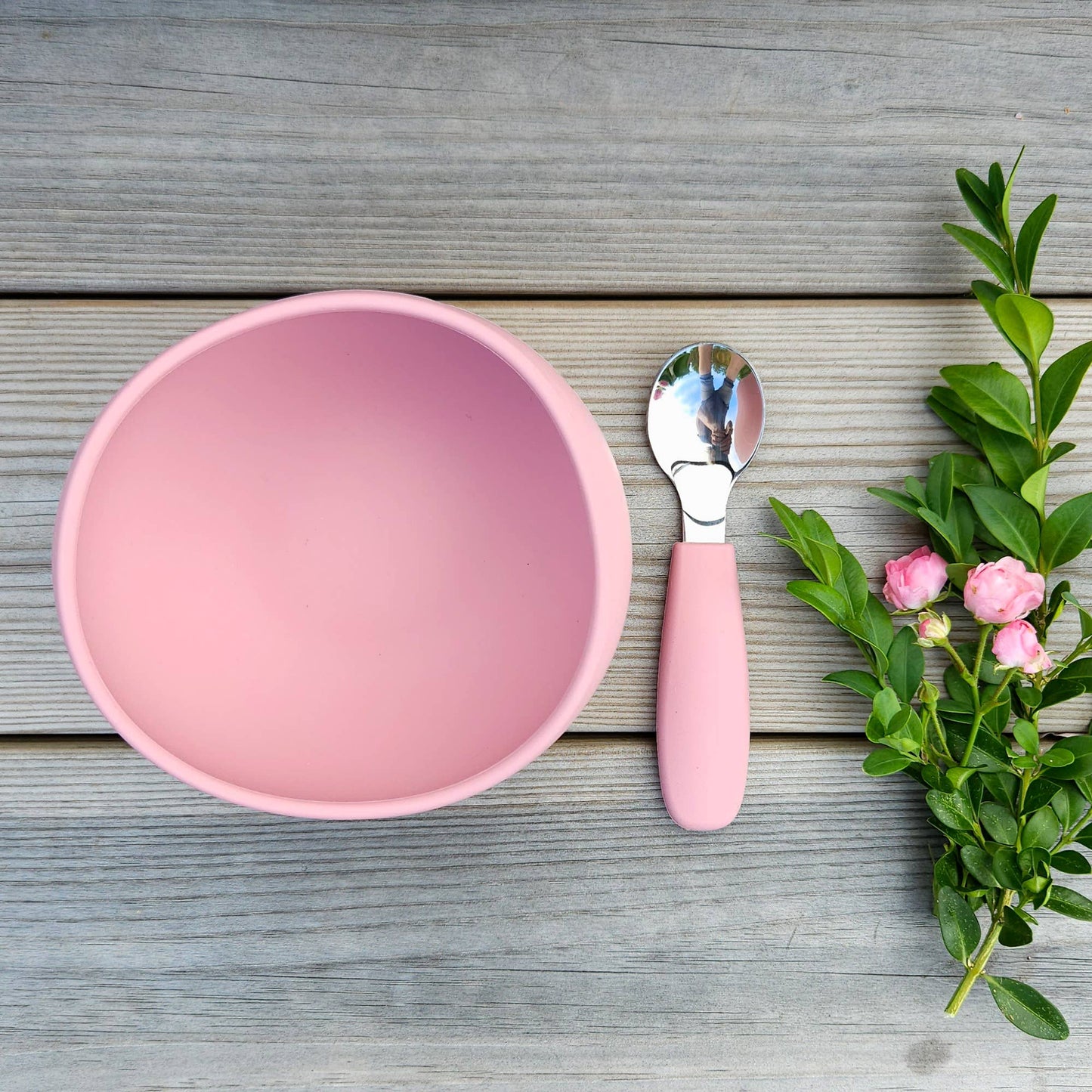 Bowl Silicone Dusty Rose