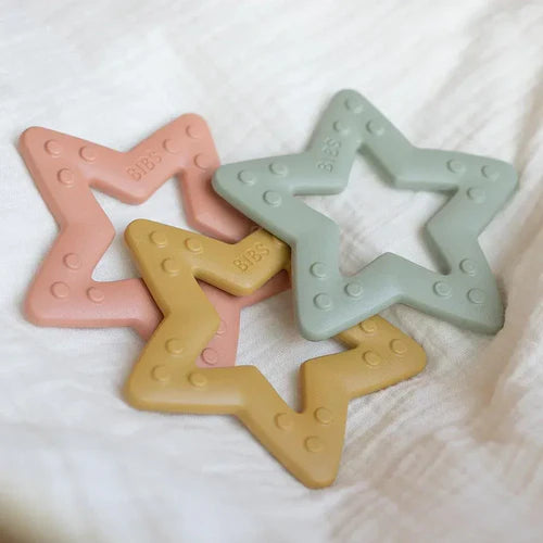 BIBS Baby Bitie Graužamā Rotaļlieta Mazulim - Sage Star