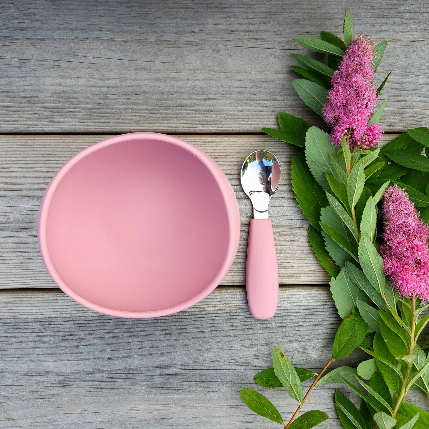 Bowl Silicone Dusty Rose