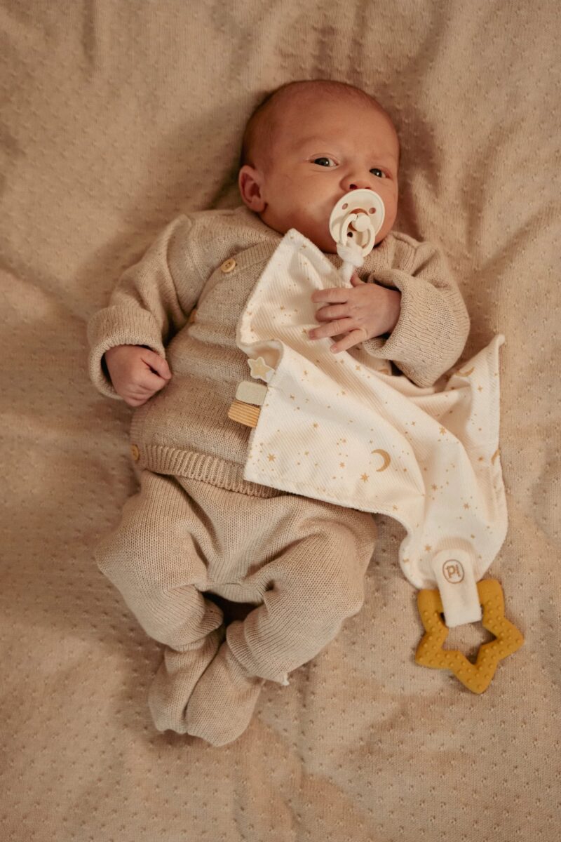 Little Dutch Cuddle Cloth with Teething Ring ´Newborn Naturals´ GRS