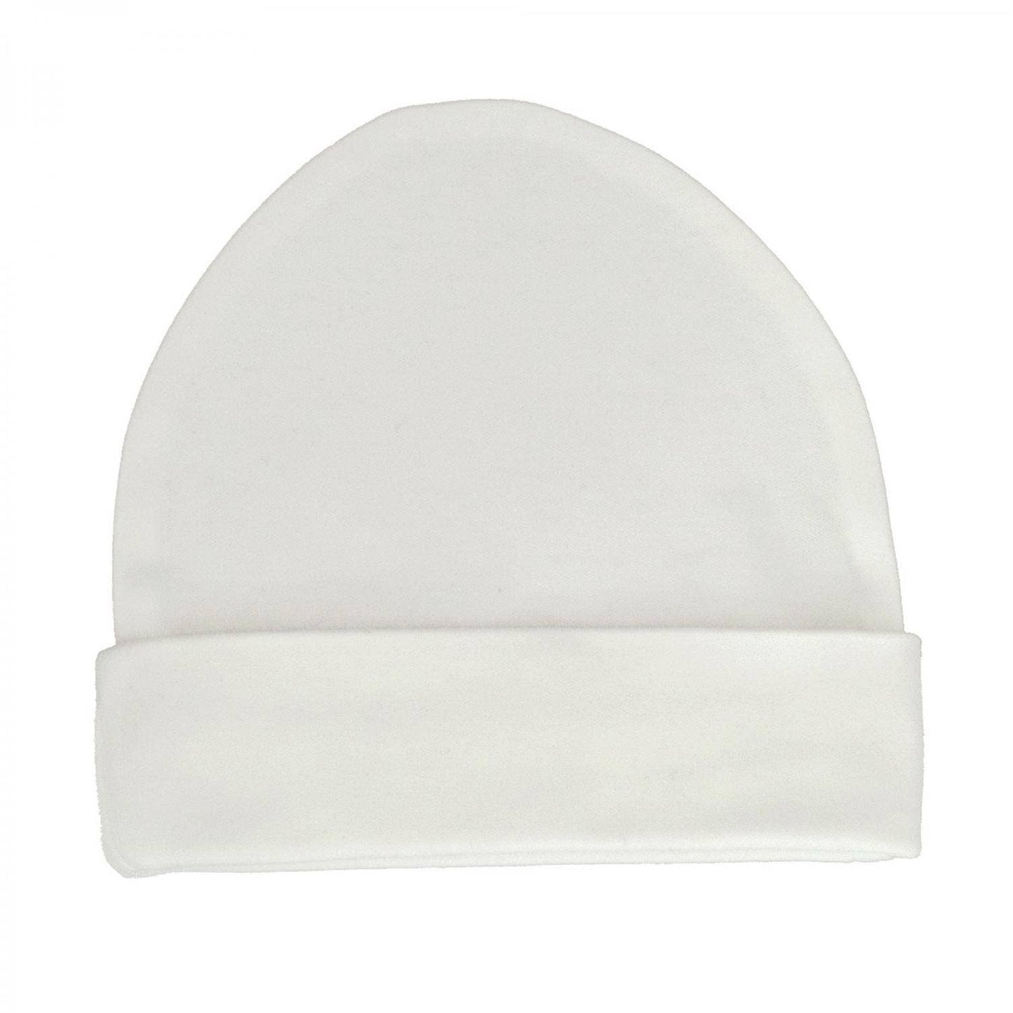 Organic Baby Hat White Premature