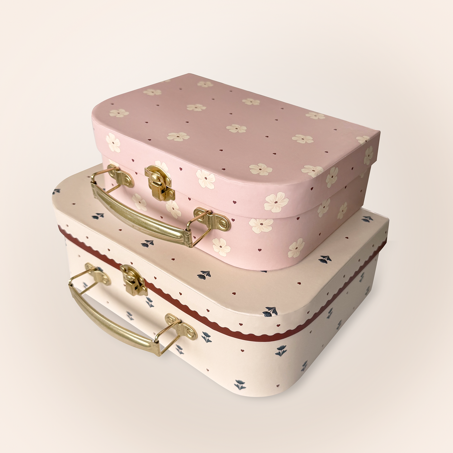 Suitcase set with flowers, FSC-certified, Moa by Moa