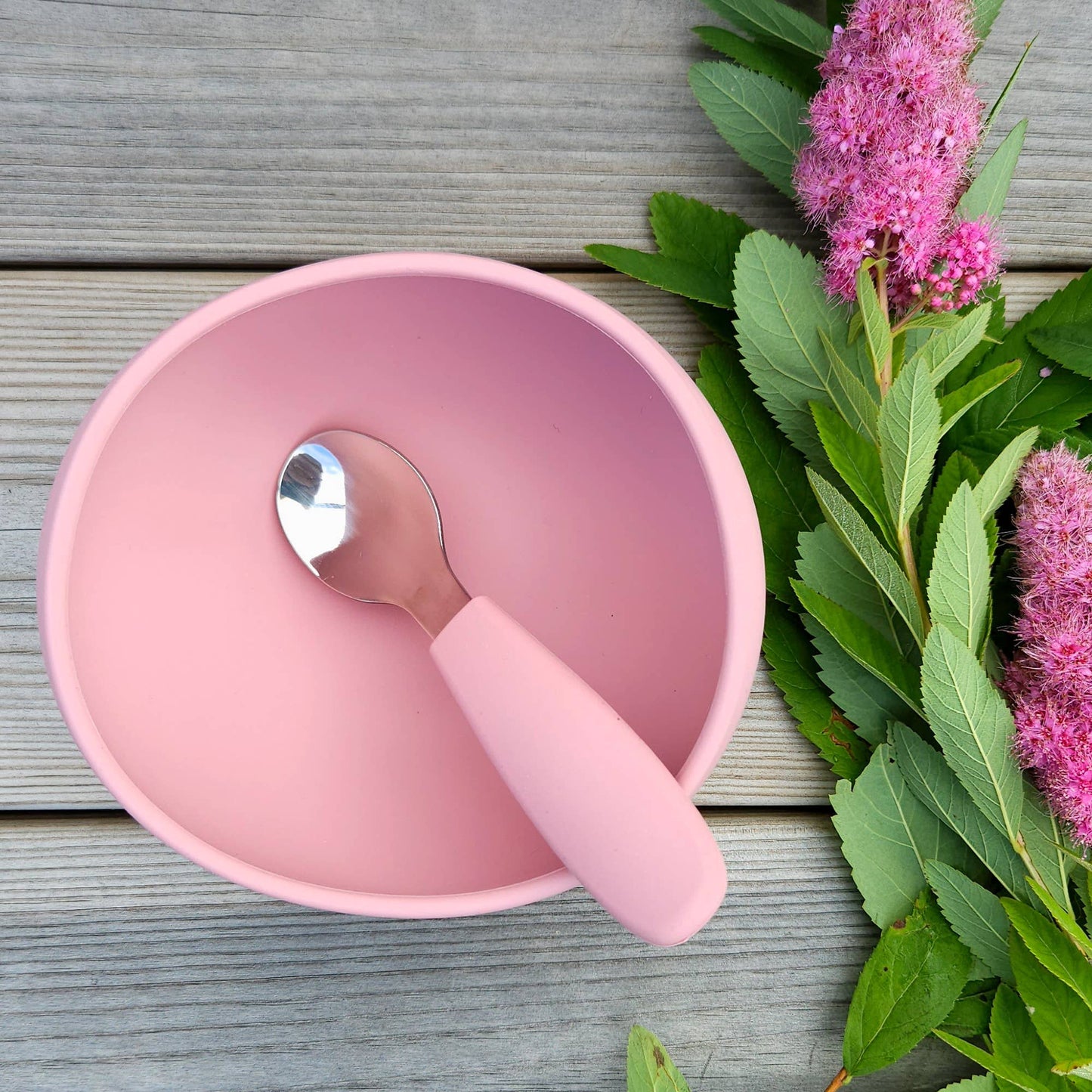 Bowl Silicone Dusty Rose