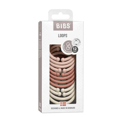BIBS Loops - Blush / Woodchuck / Ivory 12pcs