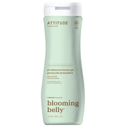 ATTITUDE Blooming Belly Natural Argan Body Wash, 473 ml