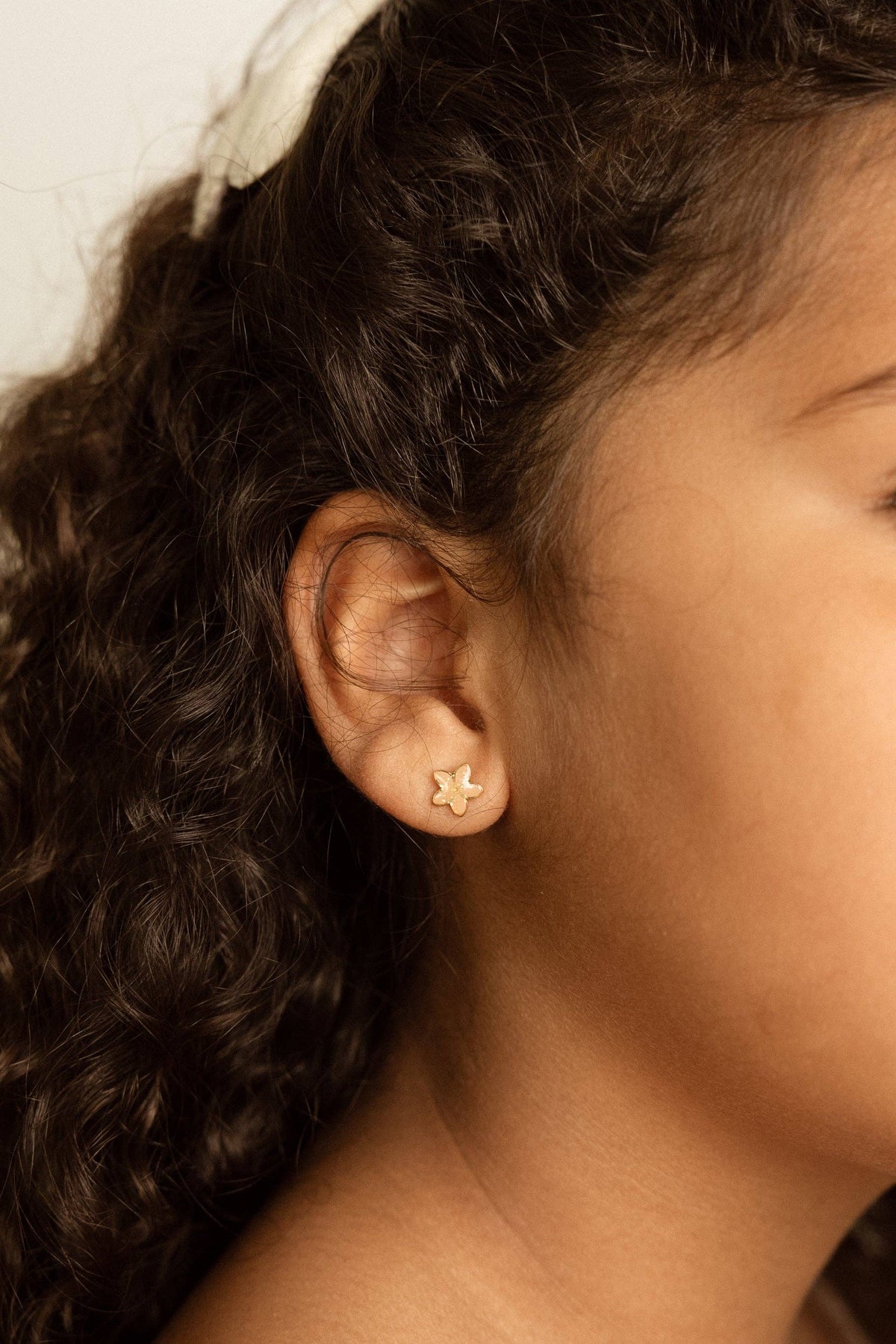 Studs Earrings - Golden Flora