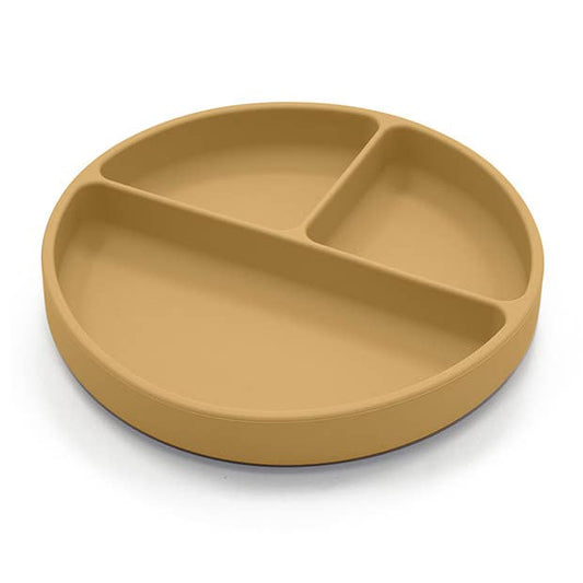 Plate Divided Silicone Ochre