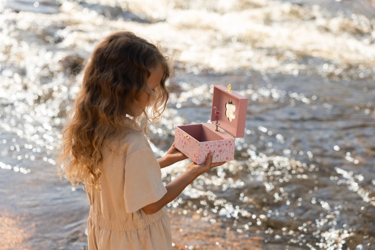 Little Dutch Jewellery Box with Music ´Safari Friends Flamingo