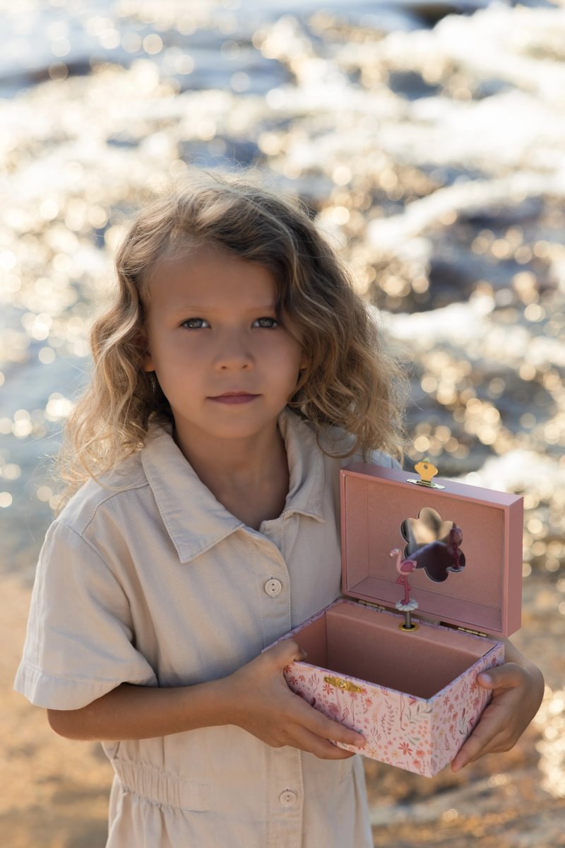 Little Dutch Jewellery Box with Music ´Safari Friends Flamingo