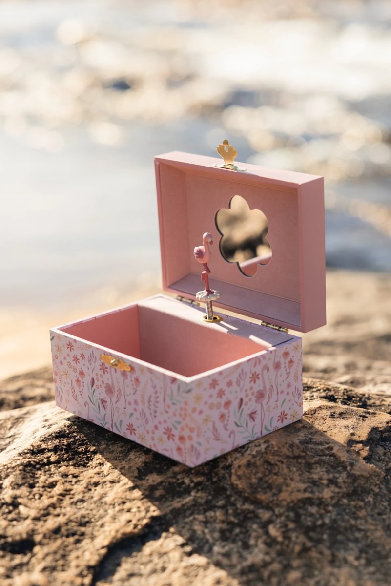Little Dutch Jewellery Box with Music ´Safari Friends Flamingo