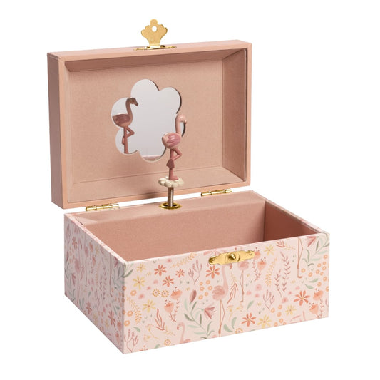 Little Dutch Jewellery Box with Music ´Safari Friends Flamingo
