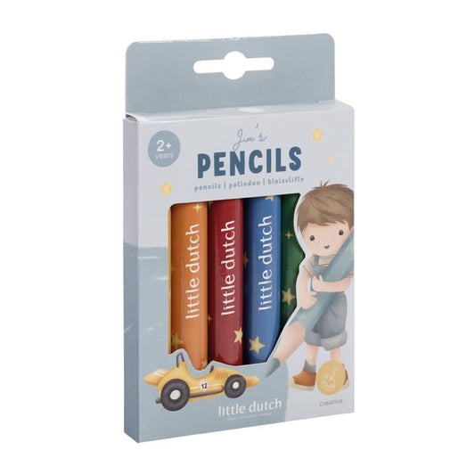 Little Dutch Wooden Pencils ´Jim & Firends´