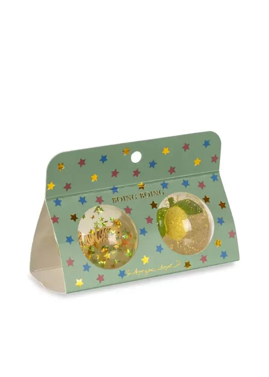 Konges Slojd Bouncing Balls Sets Tiger/Lemon