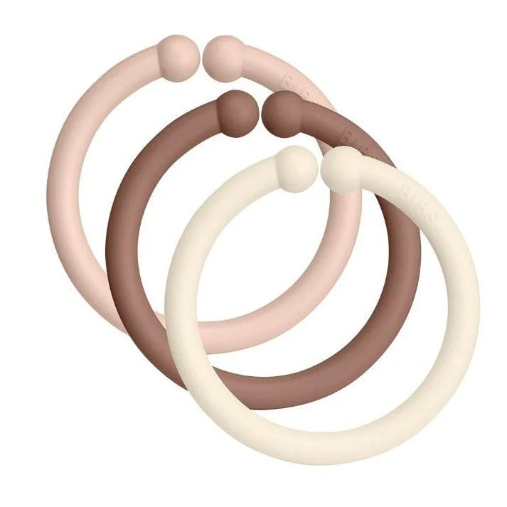 BIBS Loops - Blush / Woodchuck / Ivory 12pcs