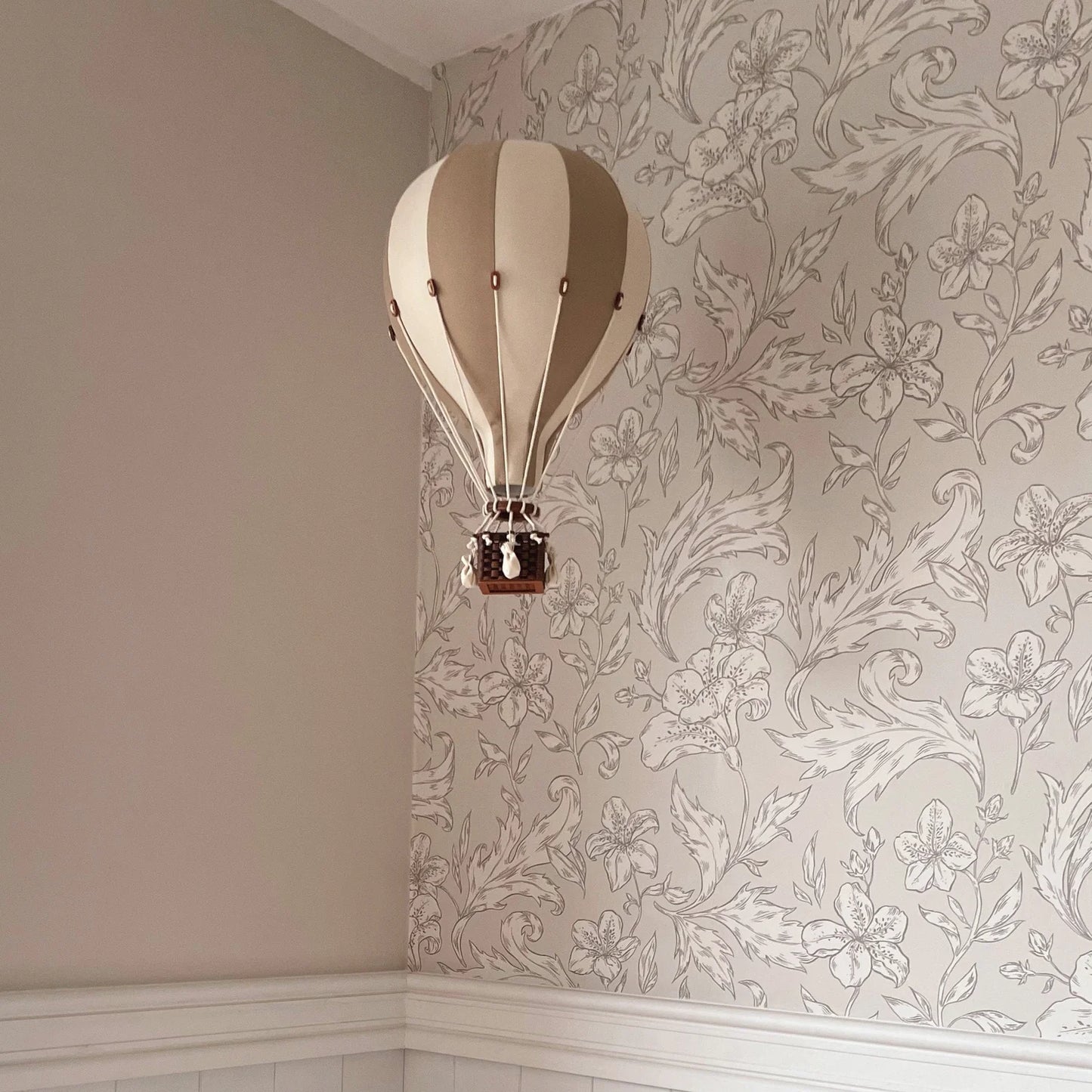 Decorative Hot Air Balloon - Sandy Beige & Cream