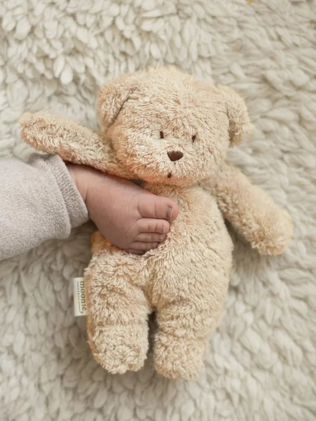 Moonie Sensory Little Teddy - Cappuccino
