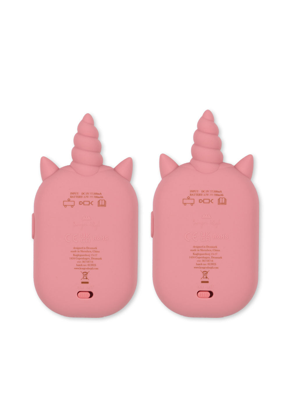 Konges Slojd GLITTER UNICORN WALKIE TALKI Pink