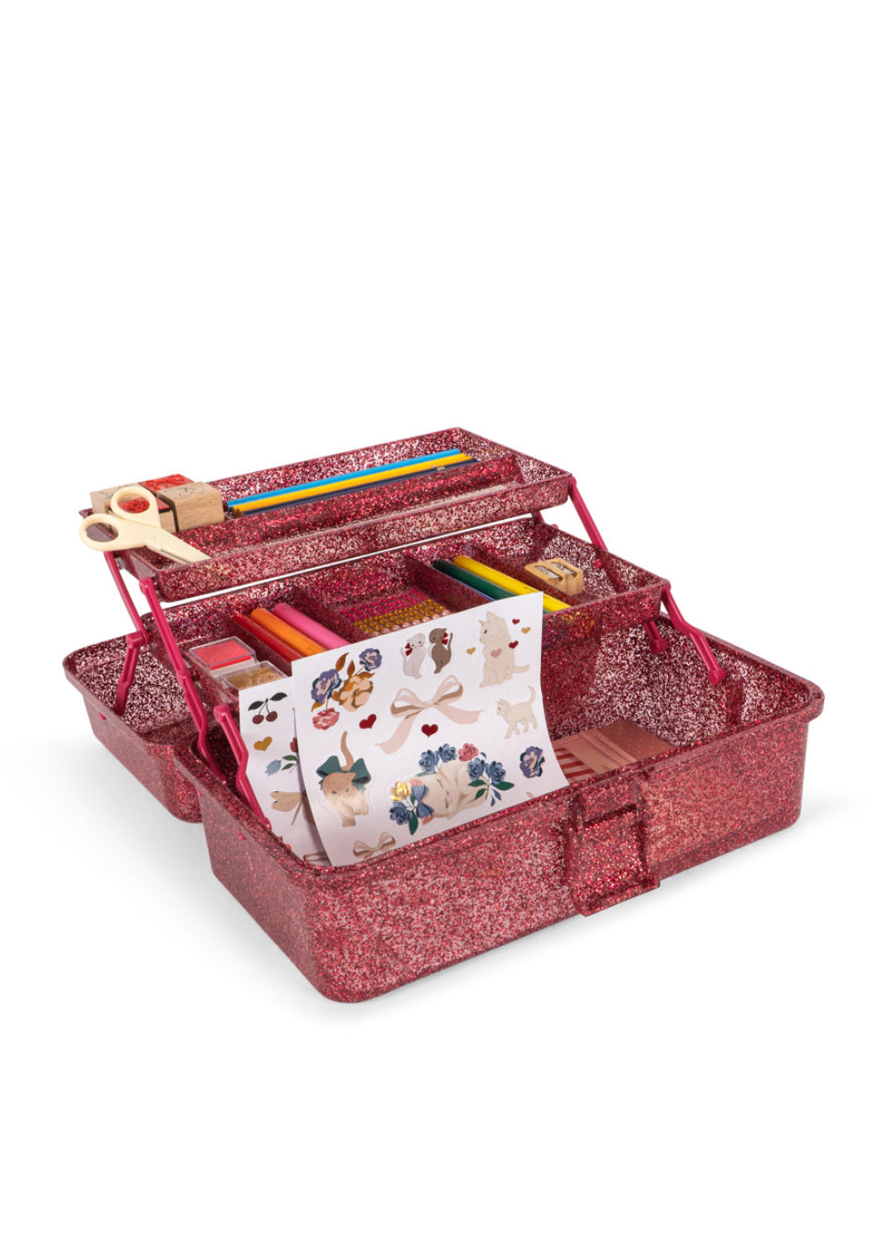 Konges Slojd Creative Art Caddy - Glitter Rose