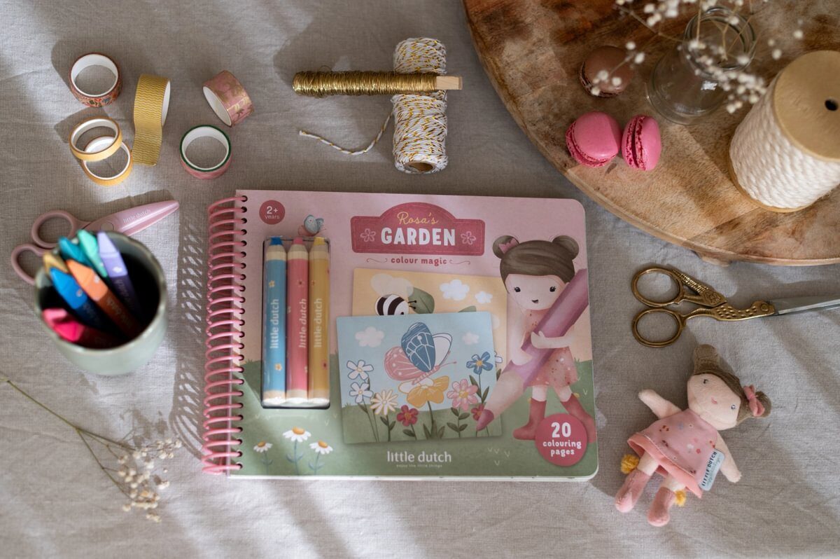 Little Dutch Colour Magic Book ´Rosa & Friends´