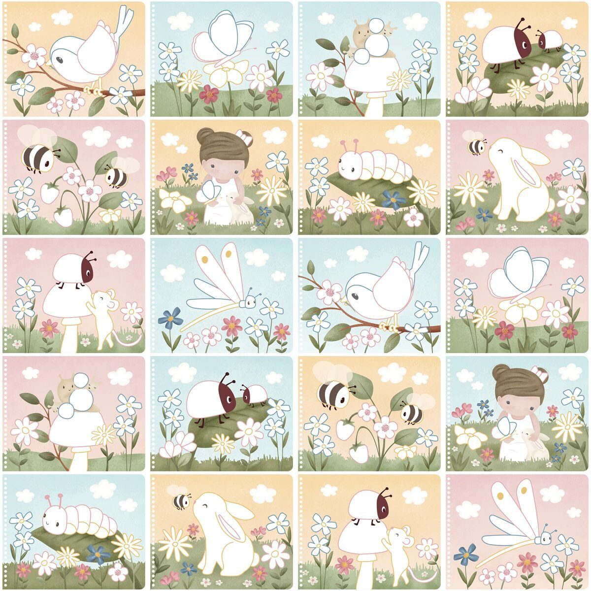 Little Dutch Colour Magic Book ´Rosa & Friends´