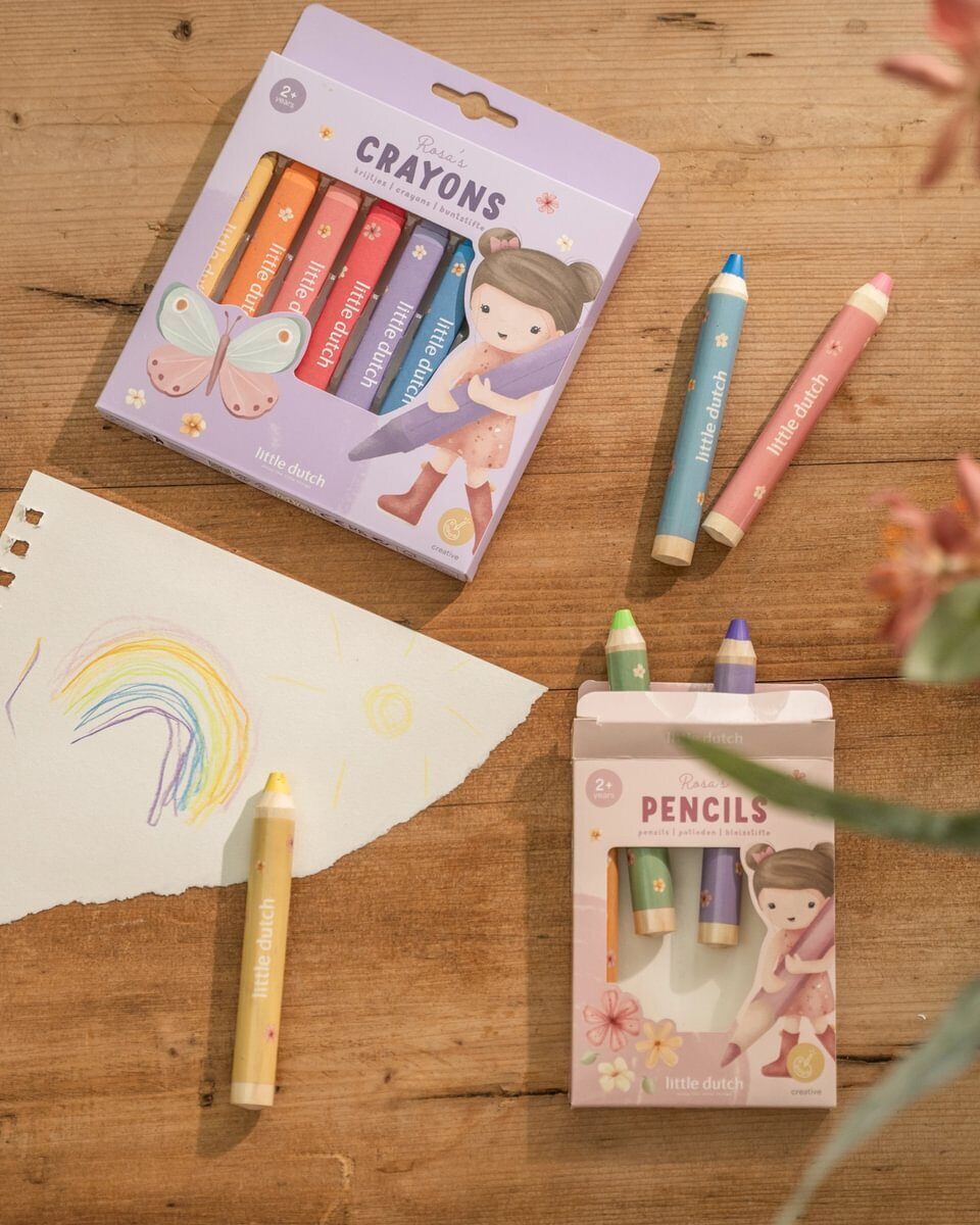 Little Dutch Wooden Pencils ´Rosa & Firends´