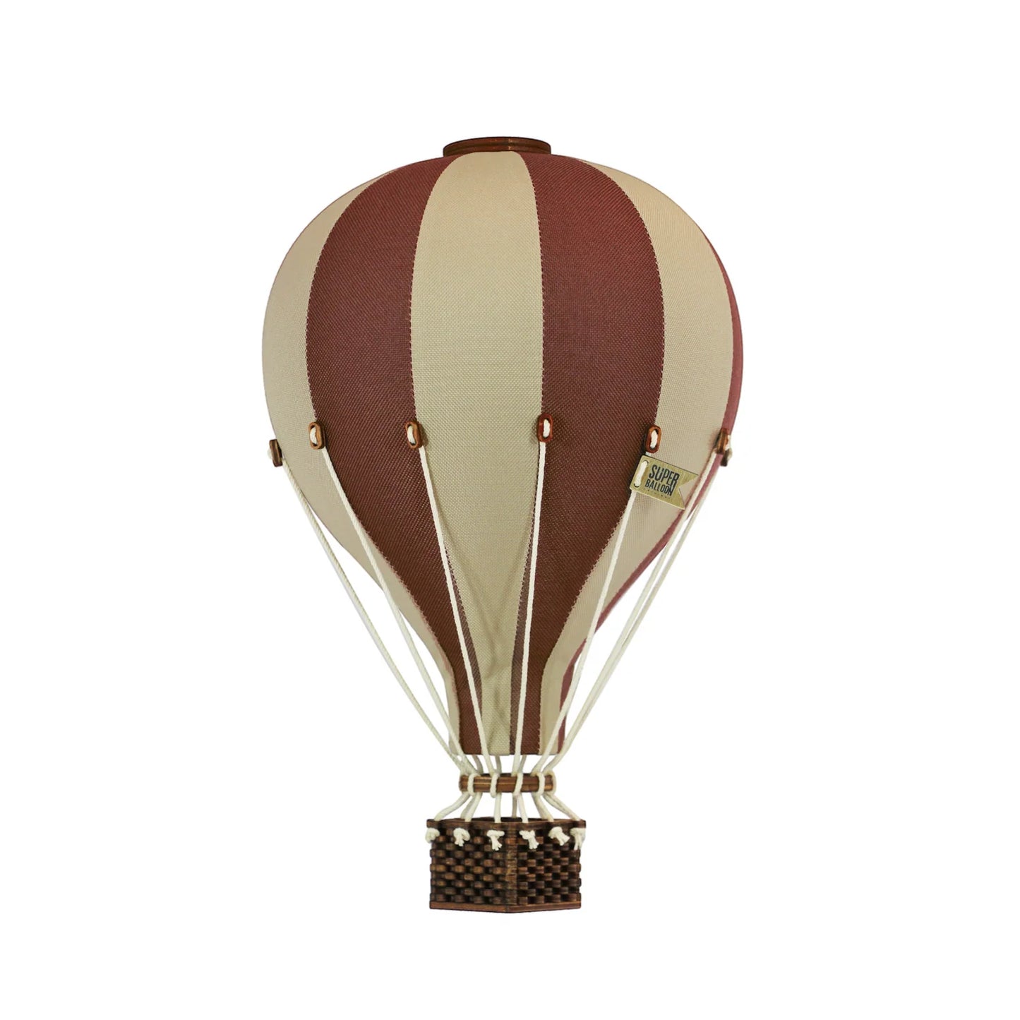 Decorative Hot Air Balloon - Chocolate/ Beige