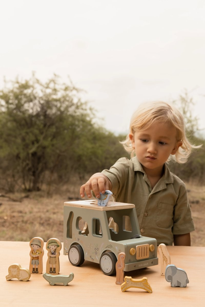 Little Dutch Shape Sorter Safari Car  ́Safari Friends ́ FSC