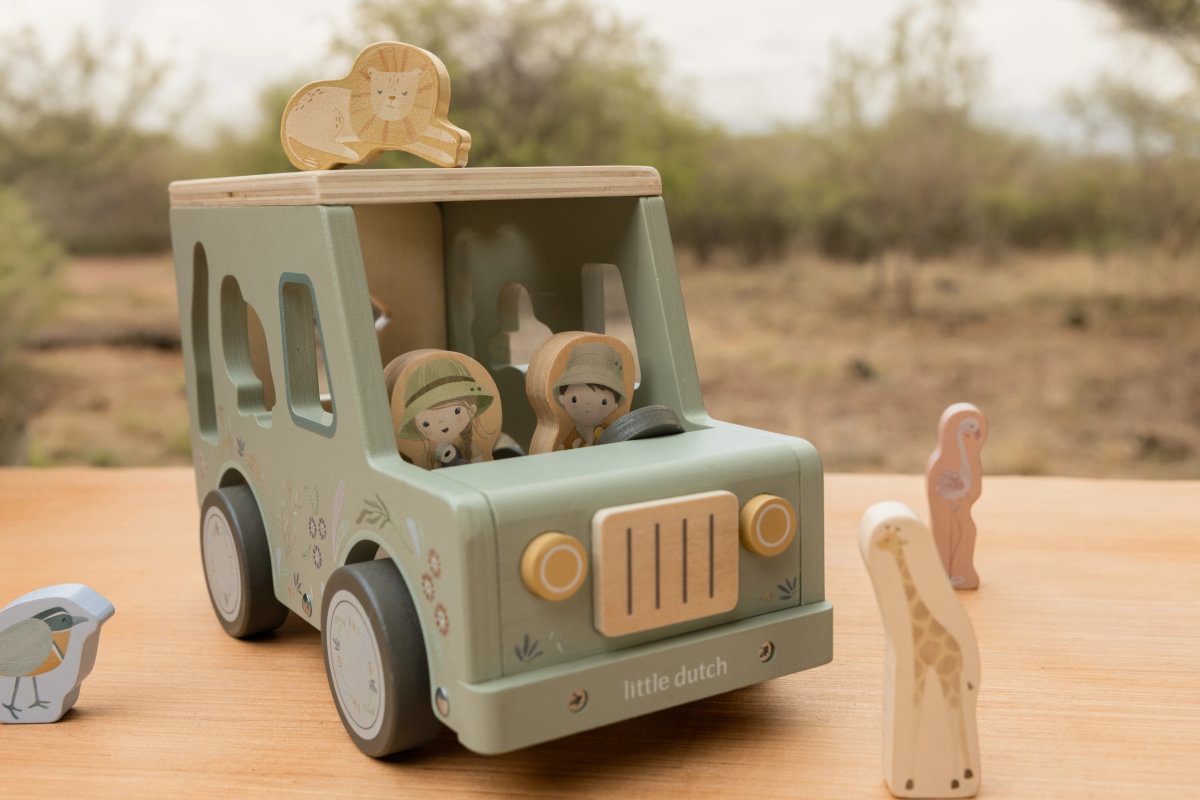 Little Dutch Shape Sorter Safari Car  ́Safari Friends ́ FSC