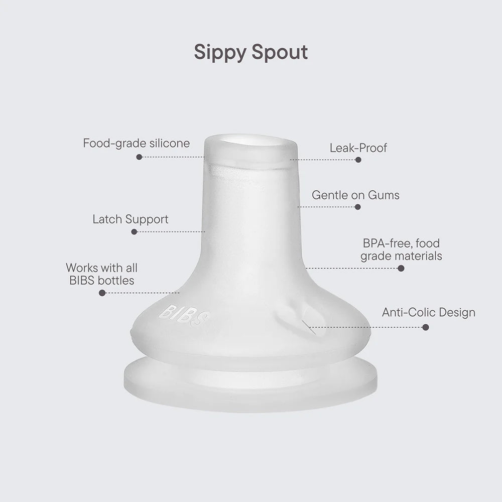 BIBS Baby Bottle Spout Silicone 2 pack