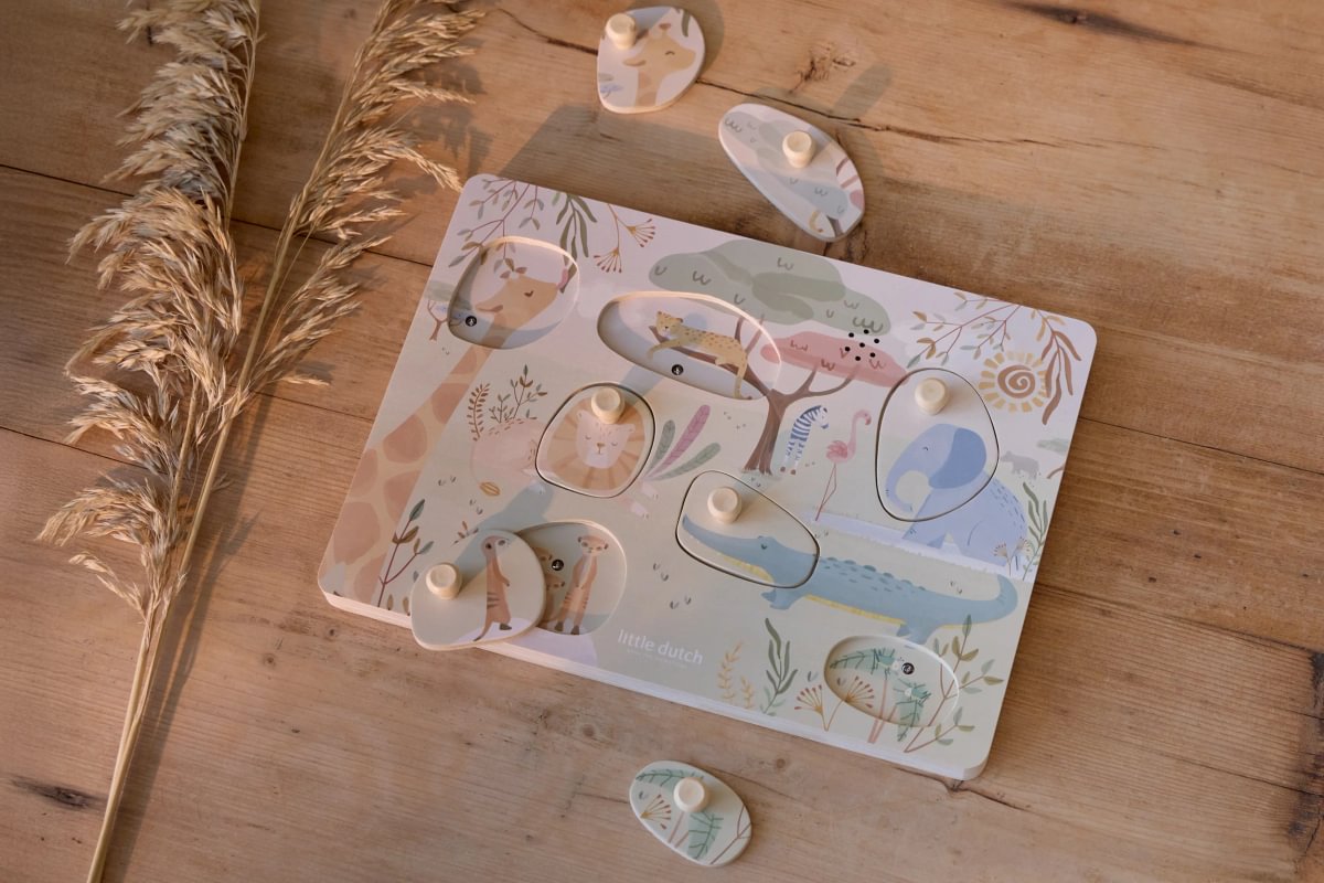 Little Dutch Sound Puzzle ´Safari Friends´ FSC wood