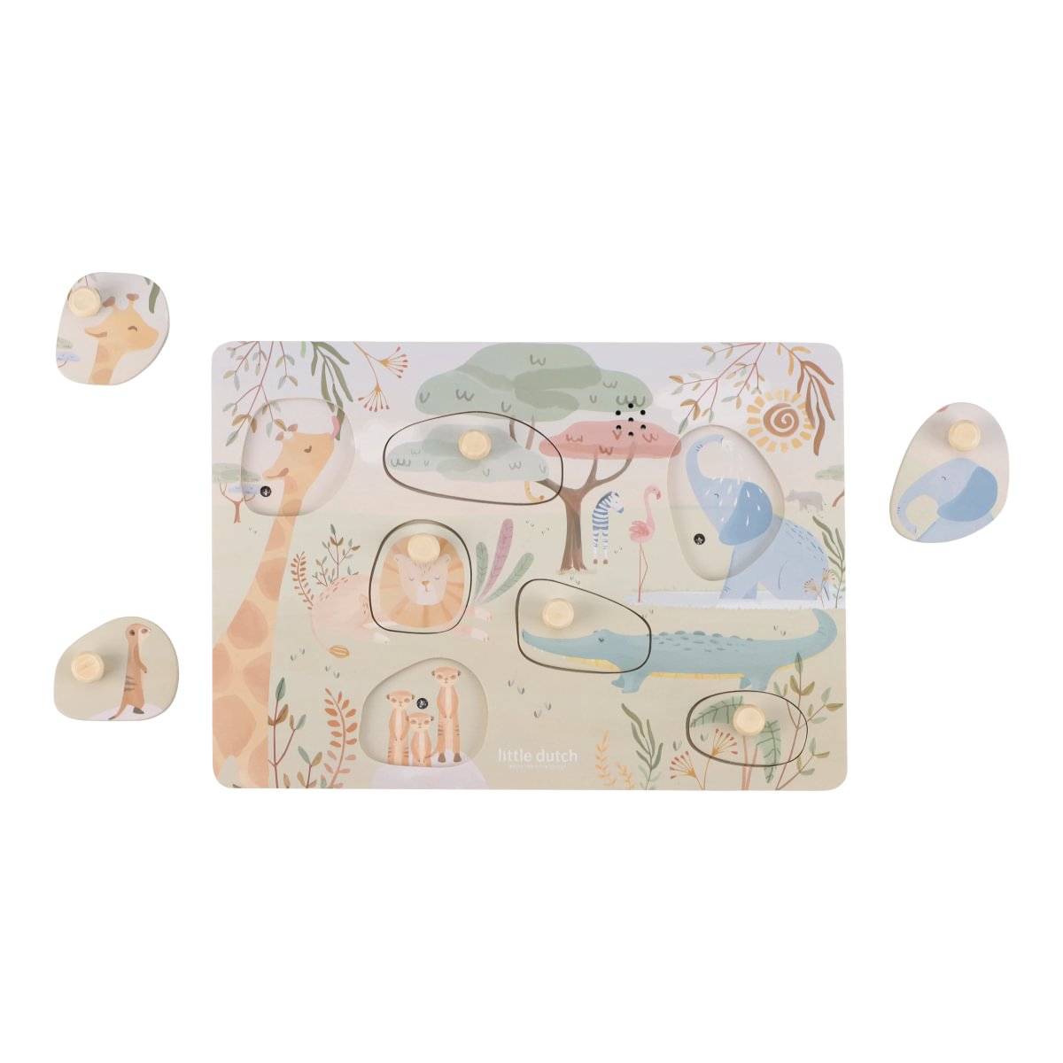 Little Dutch Sound Puzzle ´Safari Friends´ FSC wood