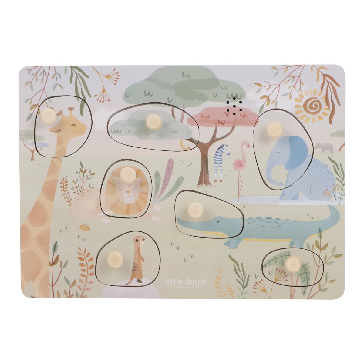 Little Dutch Sound Puzzle ´Safari Friends´ FSC wood