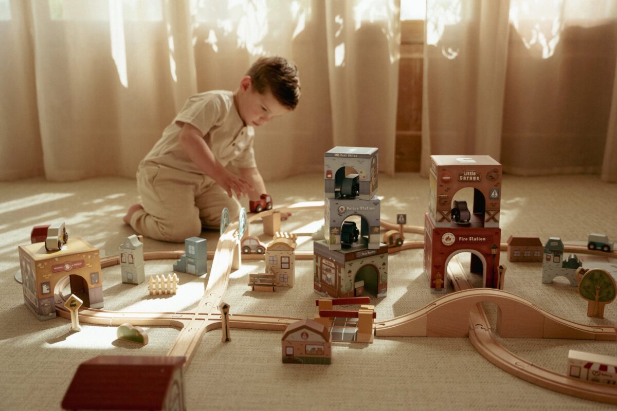 Little Dutch Stacking Blocks with Cars FSC