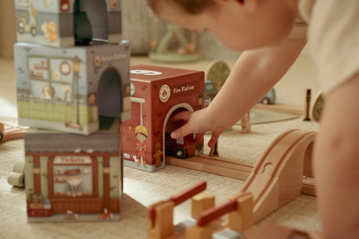 Little Dutch Stacking Blocks with Cars FSC