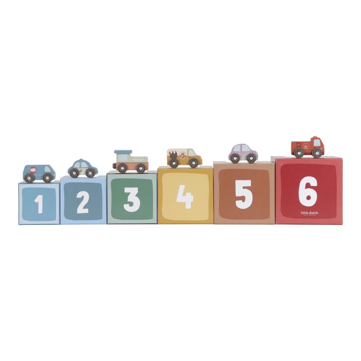 Little Dutch Stacking Blocks with Cars FSC