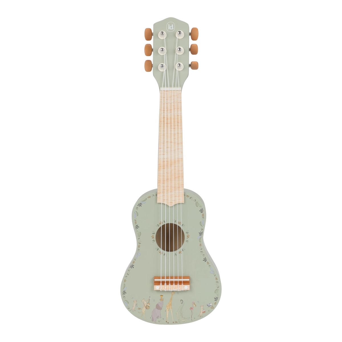 Little Dutch Wooden Guitar ´Safari Friends Green´ FSC
