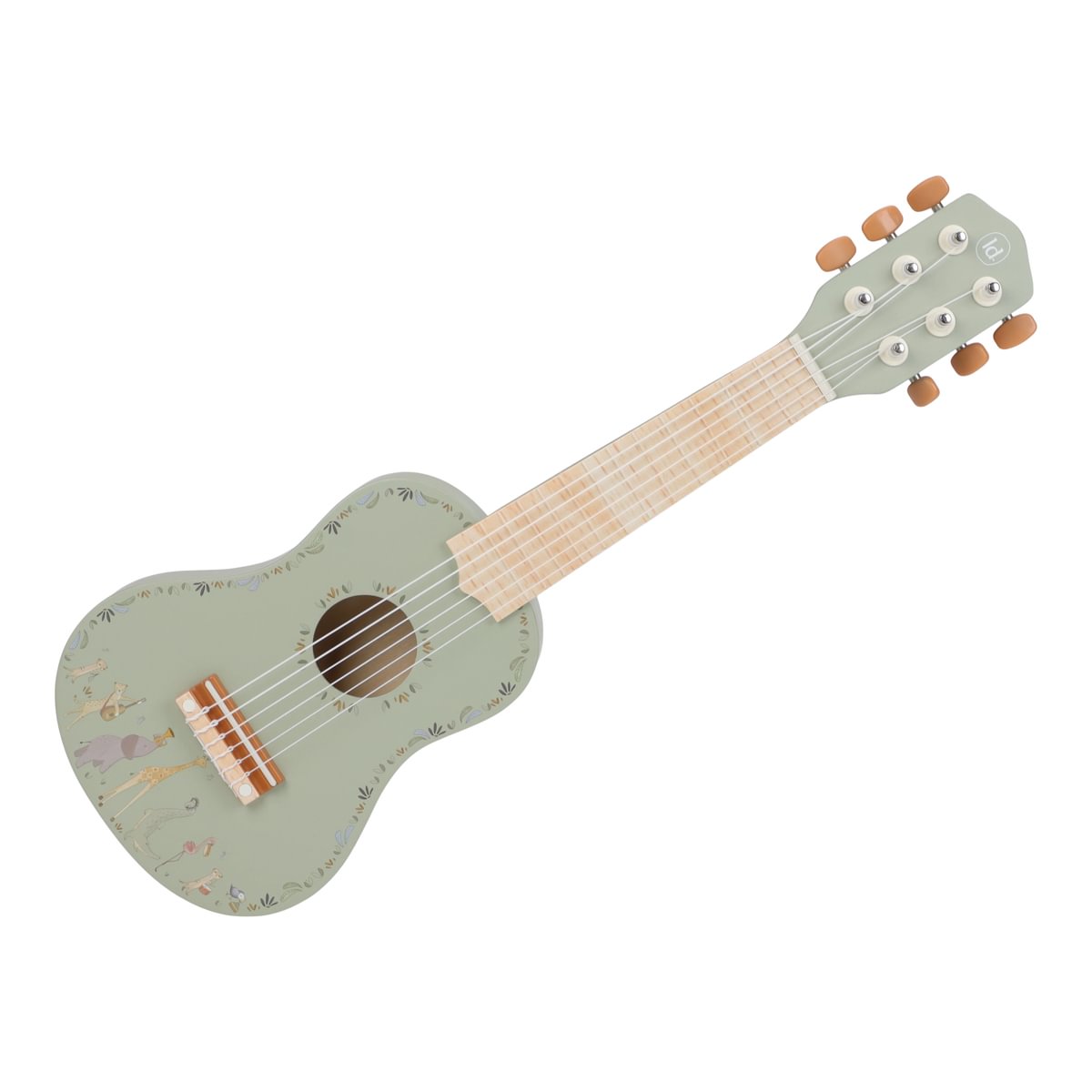 Little Dutch Wooden Guitar ´Safari Friends Green´ FSC