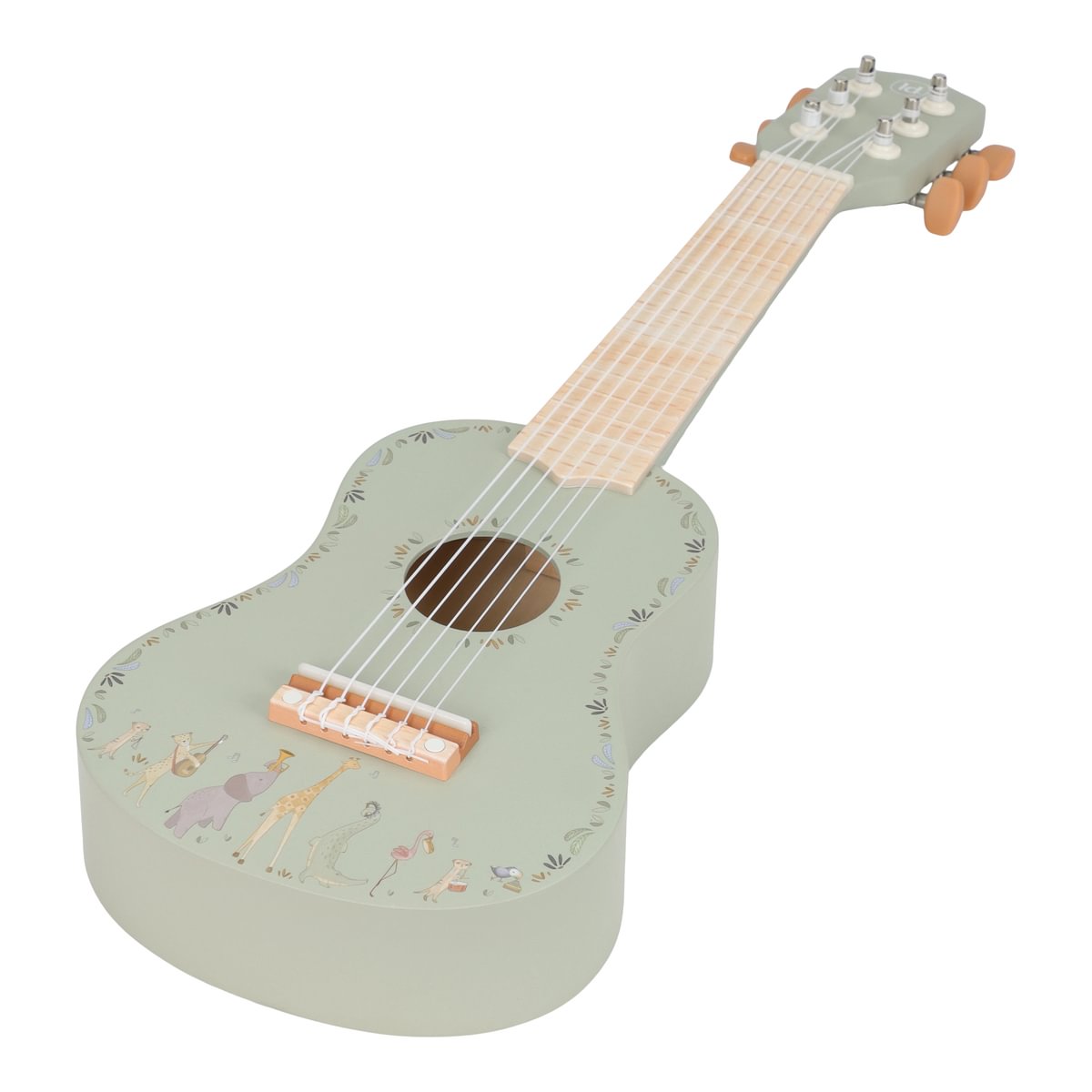 Little Dutch Wooden Guitar ´Safari Friends Green´ FSC