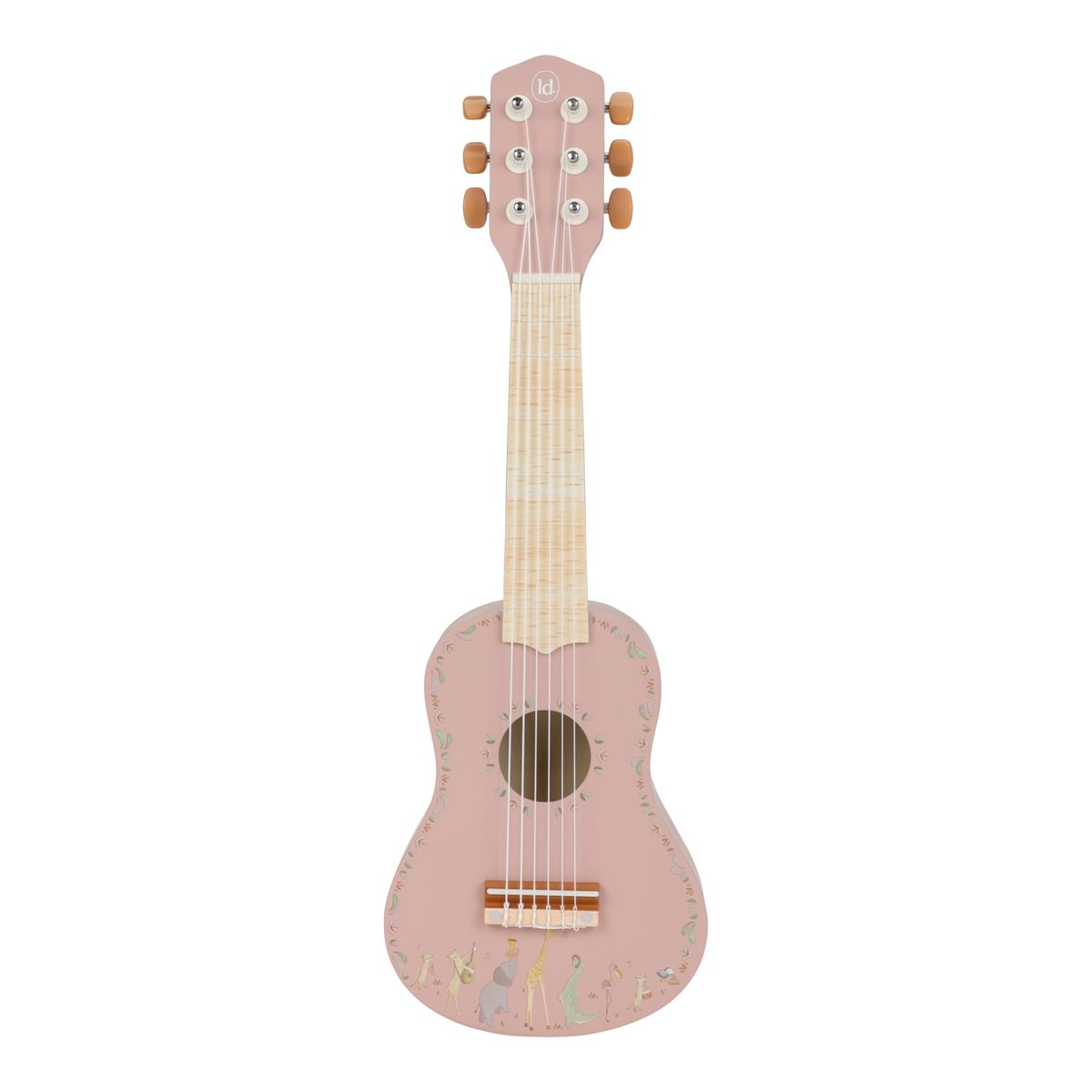 Little Dutch Wooden Guitar ´Safari Friends Pink´ FSC