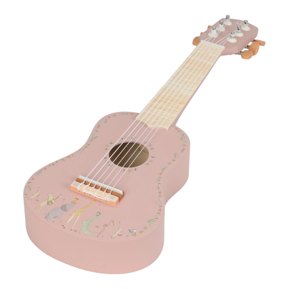 Little Dutch Wooden Guitar ´Safari Friends Pink´ FSC