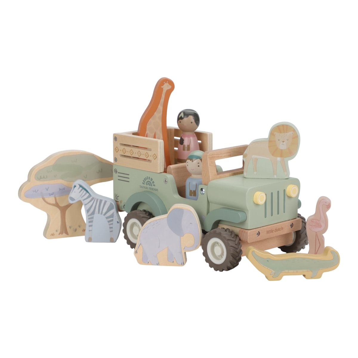Little Dutch safari automašīna ar dzīvniekiem “Safari Friends” no FSC 