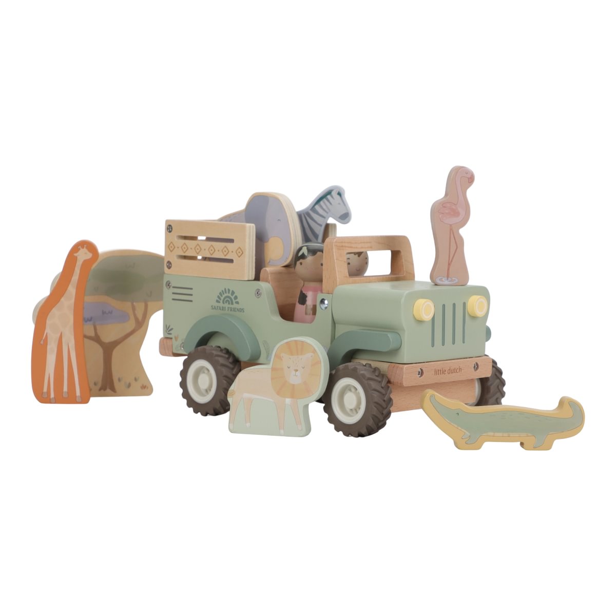 Little Dutch safari automašīna ar dzīvniekiem “Safari Friends” no FSC 